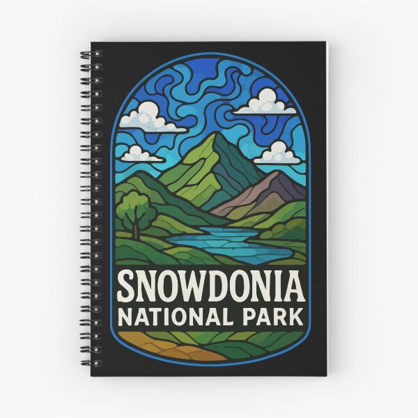 Item preview, Snowdonia National Park Wales Stained Glass Travel designed and sold by TomFrontierArt.