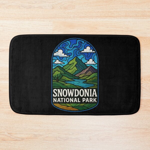 Item preview, Snowdonia National Park Wales Stained Glass Travel designed and sold by TomFrontierArt.