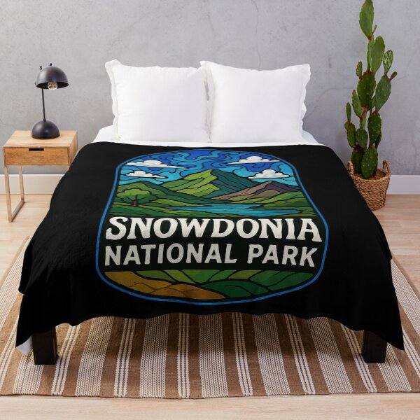 Item preview, Snowdonia National Park Wales Stained Glass Travel designed and sold by TomFrontierArt.