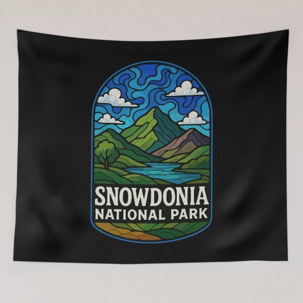 Artikelvorschau, Snowdonia-Nationalpark, Wales, Reisen zu Buntglas entworfen und verkauft von TomFrontierArt.