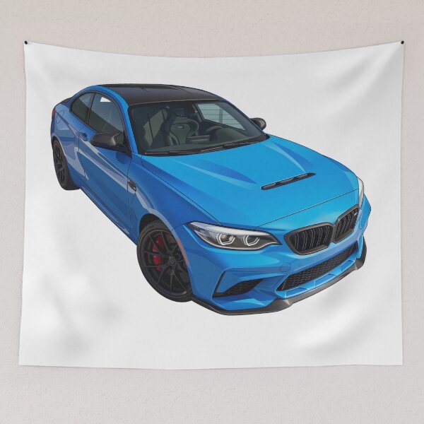 Item preview, Blue Sports Coupe Front Right View Vector Art designed and sold by NikksGarage.
