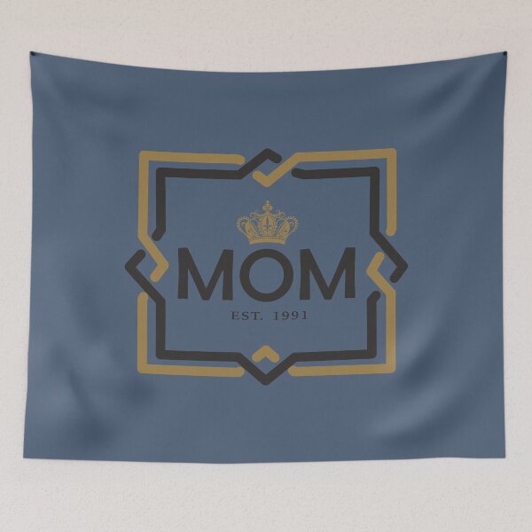 Item preview, Mom Established 1991 Modern Royal Badge designed and sold by ElisabethRaven.