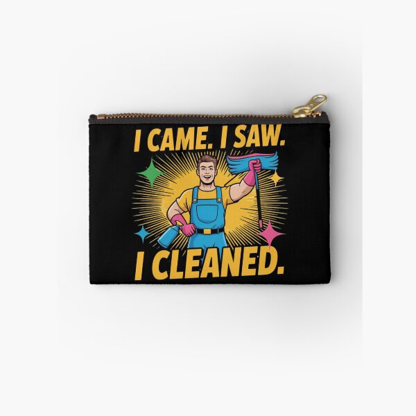 Item preview, I Came I Saw I Cleaned Funny Cleaner Humor Housekeeper Gift Bold Colorful designed and sold by YourTrendyTees.