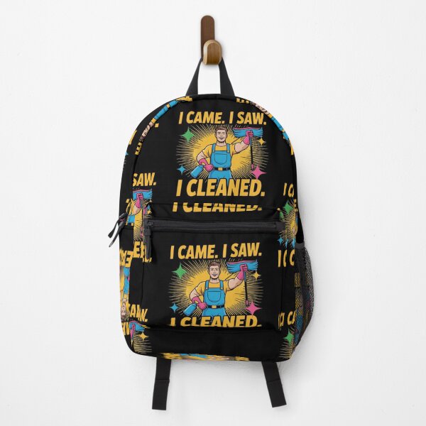 Item preview, I Came I Saw I Cleaned Funny Cleaner Humor Housekeeper Gift Bold Colorful designed and sold by YourTrendyTees.