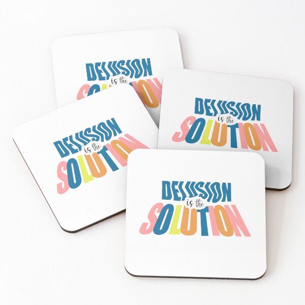 Item preview, Delusion is the Solution – Funny Sarcastic Typography Design designed and sold by thecherishlane.