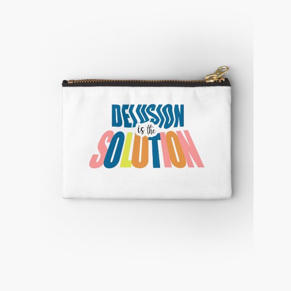 Item preview, Delusion is the Solution – Funny Sarcastic Typography Design designed and sold by thecherishlane.