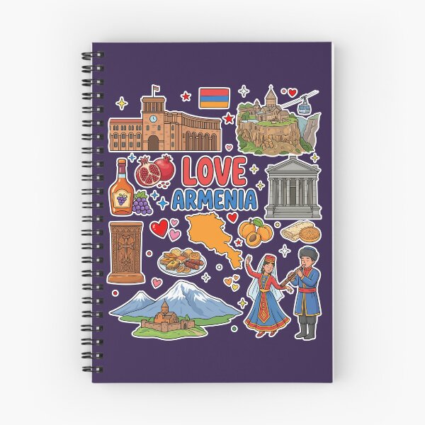Item preview, Love Armenia - Cultural Heritage Icons & Landmark Sticker Art designed and sold by mashmosh.
