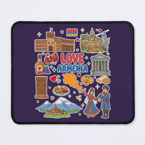 Item preview, Love Armenia - Cultural Heritage Icons & Landmark Sticker Art designed and sold by mashmosh.