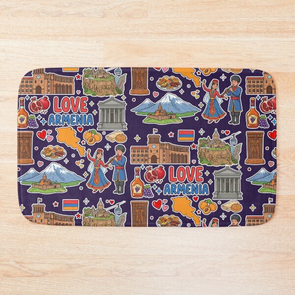 Item preview, Love Armenia - Cultural Heritage Icons & Landmark Sticker Art designed and sold by mashmosh.