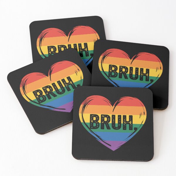 Item preview, Rainbow Heart Bruh designed and sold by jkrphoto.
