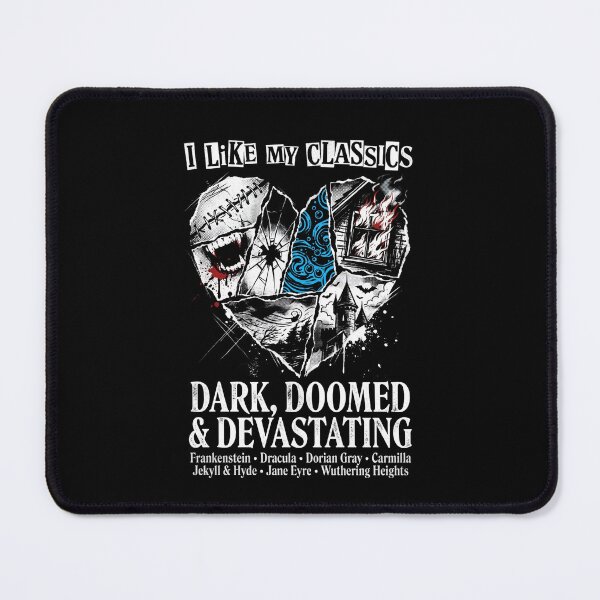 Item preview, I Like My Classics Dark Doomed And Devastating Gothic Books designed and sold by Fenay Designs.