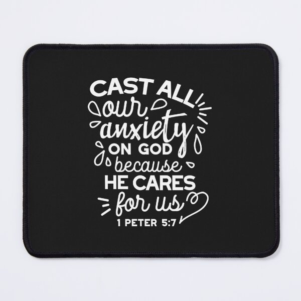 Item preview, He Cares for You – Encouraging Christian Bible Verse designed and sold by FlinArt.