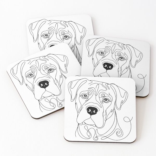Item preview, Cane Corso One Line Art – Modern Italian Molosser Design designed and sold by Pfotenfaden.