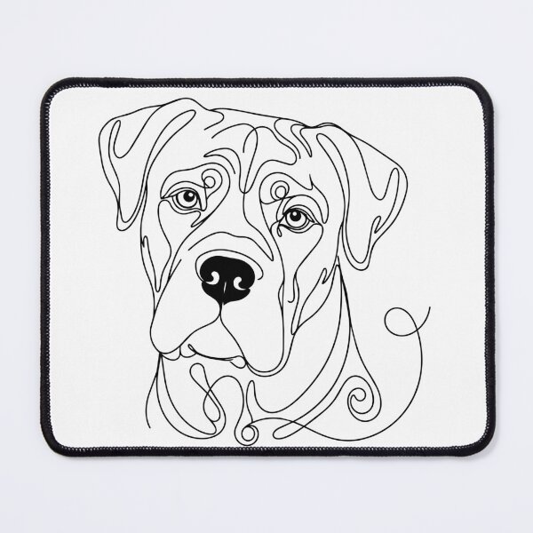 Item preview, Cane Corso One Line Art – Modern Italian Molosser Design designed and sold by Pfotenfaden.