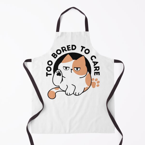 Item preview, Too Bored to Care – Funny Grumpy Cat Quote designed and sold by FlinArt.