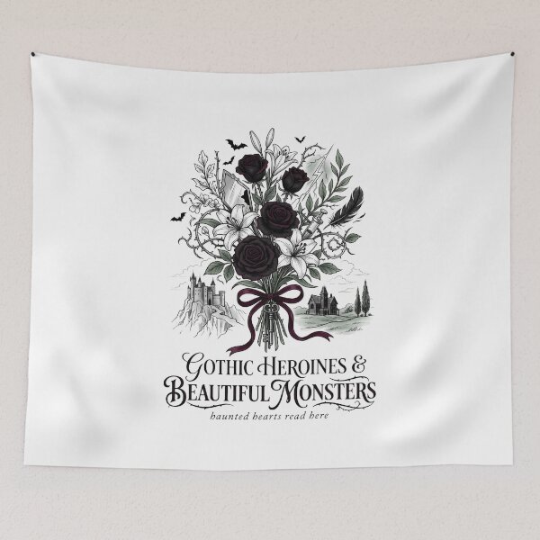 Item preview, Gothic Heroines And Beautiful Monsters Haunted Hearts Read Here designed and sold by Fenay Designs.