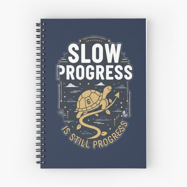 Item preview, Slow Progress Is Still Progress Turtle Motivation T-Shirt designed and sold by ArthUpscale.