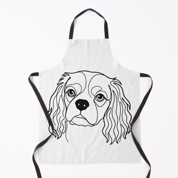 Item preview, Cavalier King Charles Spaniel One Line Art – Modern Spaniel Design designed and sold by Pfotenfaden.