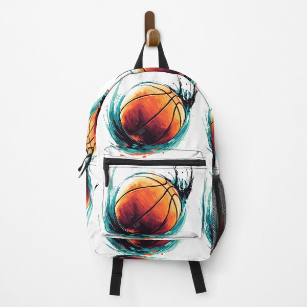 Item preview, Dynamic Basketball Artistic Teal and Orange Paint Splash Design designed and sold by DesignArtist.ia.