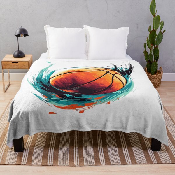Item preview, Dynamic Basketball Artistic Teal and Orange Paint Splash Design designed and sold by DesignArtist.ia.