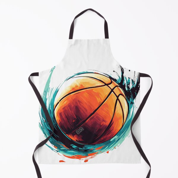 Item preview, Dynamic Basketball Artistic Teal and Orange Paint Splash Design designed and sold by DesignArtist.ia.