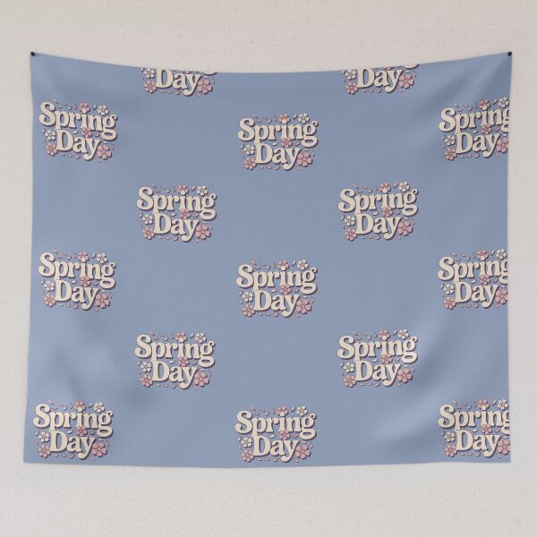 Item preview, Spring Day Floral Retro Typography Pastel Bloom designed and sold by Meivelle.