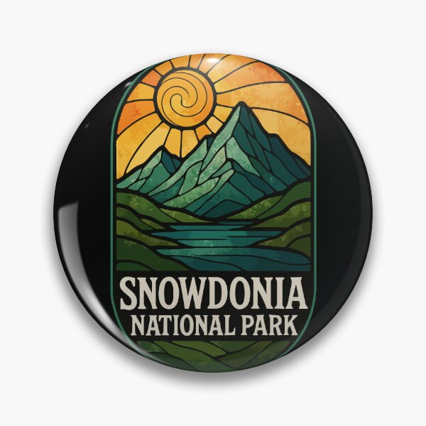 Item preview, Snowdonia National Park Stained Glass Travel designed and sold by TomFrontierArt.
