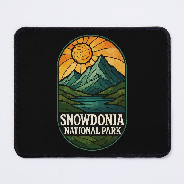 Item preview, Snowdonia National Park Stained Glass Travel designed and sold by TomFrontierArt.