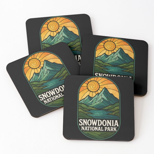 Item preview, Snowdonia National Park Stained Glass Travel designed and sold by TomFrontierArt.