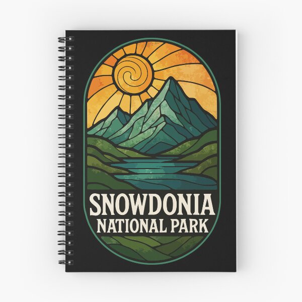Item preview, Snowdonia National Park Stained Glass Travel designed and sold by TomFrontierArt.
