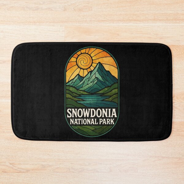 Item preview, Snowdonia National Park Stained Glass Travel designed and sold by TomFrontierArt.