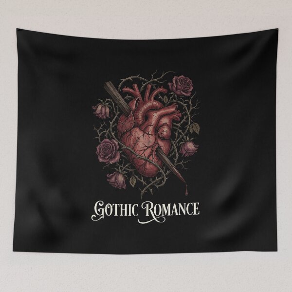 Item preview, Gothic Romance Frankenstein Heart Roses Dark Literature Design designed and sold by Fenay Designs.