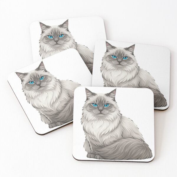 Item preview, Ragdoll Cat Mood #01: Calm Blue Gaze designed and sold by Quiet Joy Studio.