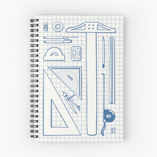 Item preview, Architectural Drafting Tools - Blue Tone Line Art designed and sold by LizuliArt.