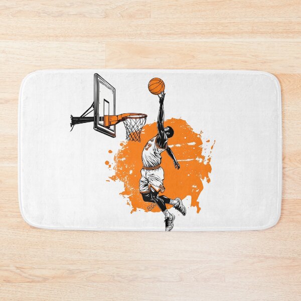 Item preview, Epic Basketball Slam Dunk Action Comic Style Orange Splash Design designed and sold by DesignArtist.ia.