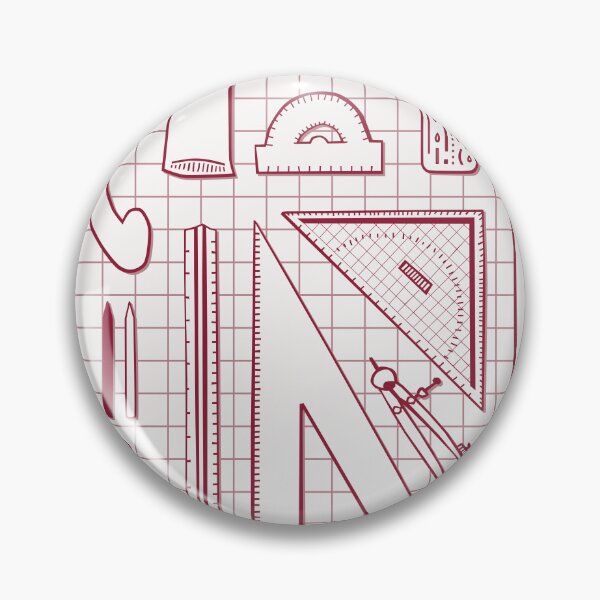 Item preview, Architectural Drafting Tools - Red Tone Line Art designed and sold by LizuliArt.