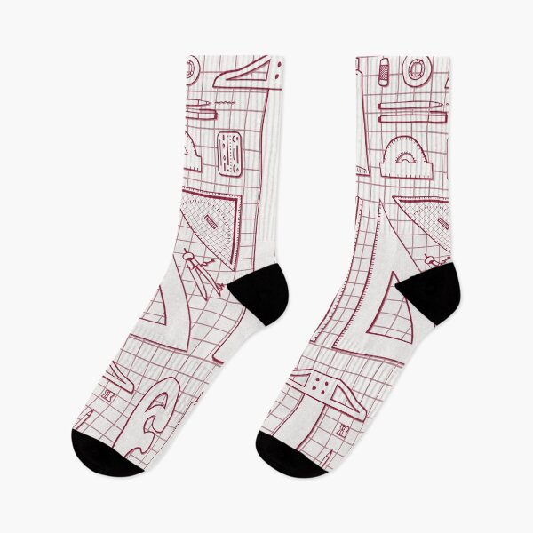 Item preview, Architectural Drafting Tools - Red Tone Line Art designed and sold by LizuliArt.