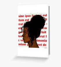 Puella Deus Greeting Card