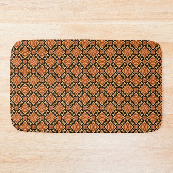 Item preview, Elegant Thai Traditional Seamless Pattern: Gold & Crimson Motifs designed and sold by warayut.