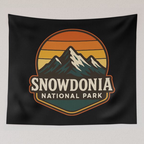 Item preview, Snowdonia National Park Retro Travel designed and sold by TomFrontierArt.