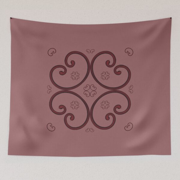 Item preview, Unusual pattern with snakes on a pale red background designed and sold by Cherevan.