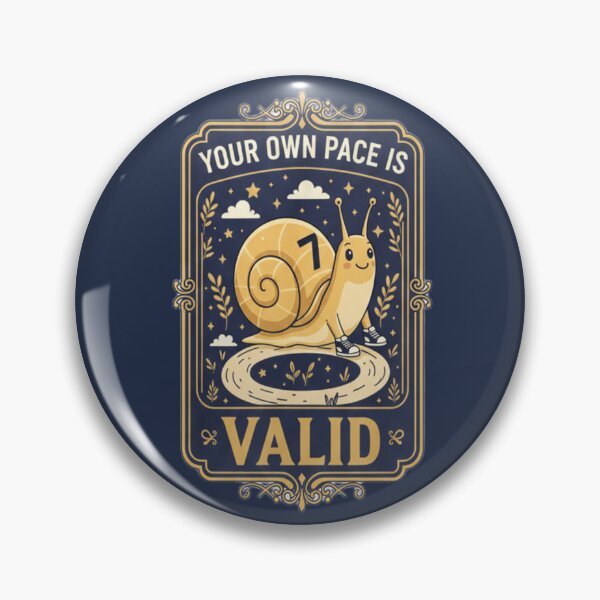 Item preview, Your Own Pace Is Valid Snail Motivation T-Shirt designed and sold by ArthUpscale.