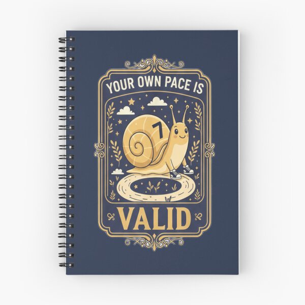 Item preview, Your Own Pace Is Valid Snail Motivation T-Shirt designed and sold by ArthUpscale.