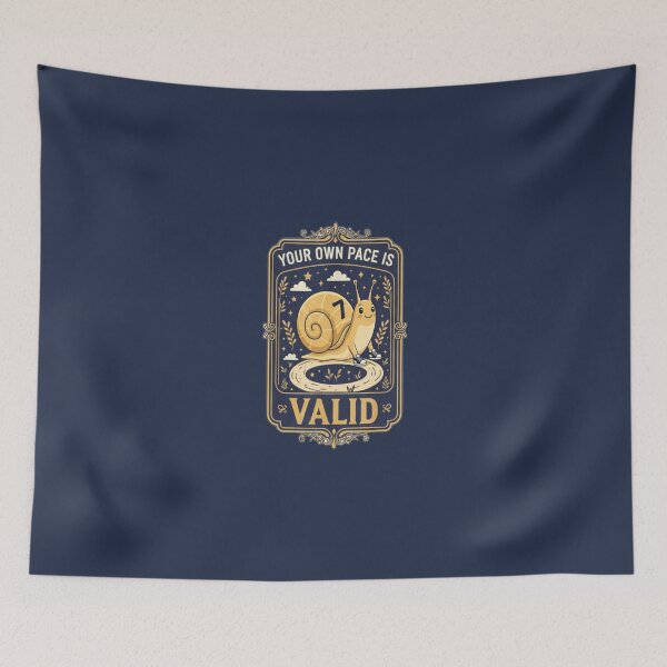 Item preview, Your Own Pace Is Valid Snail Motivation T-Shirt designed and sold by ArthUpscale.