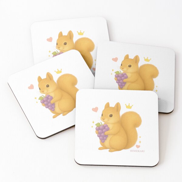 Item preview, Cute Squirrel with Grapes – Transparent designed and sold by HIMEKARI.