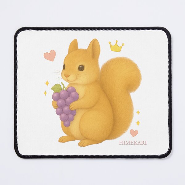 Item preview, Cute Squirrel with Grapes – Transparent designed and sold by HIMEKARI.