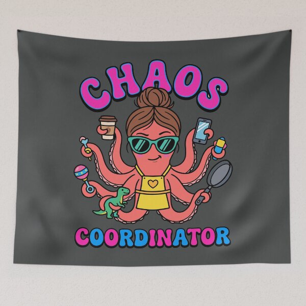 Item preview, Chaos Coordinator Octopus Mom Pop Art designed and sold by DigitalGlade.