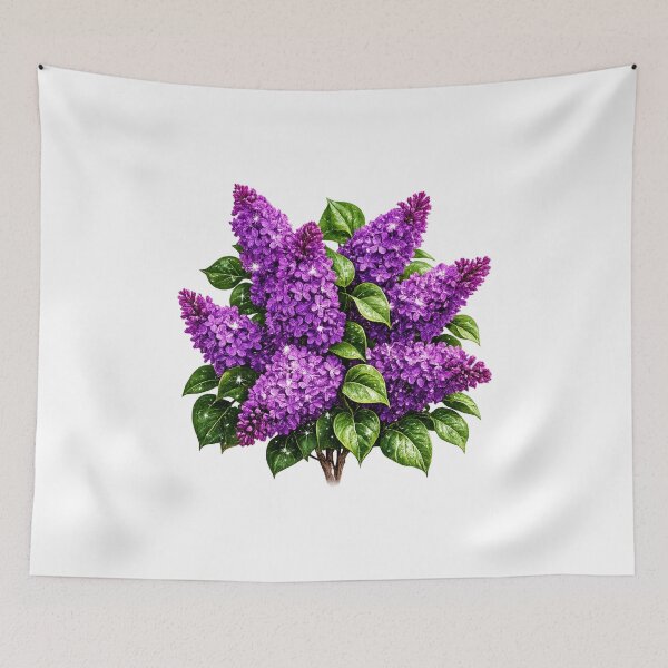 Item preview, Lilac Purple Flower Art designed and sold by AureliasDesignStudio.