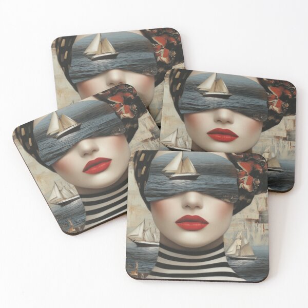 Item preview, Surreal Sailboat Vision Portrait designed and sold by AngelinArts.