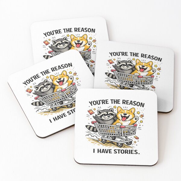 Item preview, Funny Best Friend Gift Raccoon Corgi Chaotic Duo designed and sold by Gentlestate.